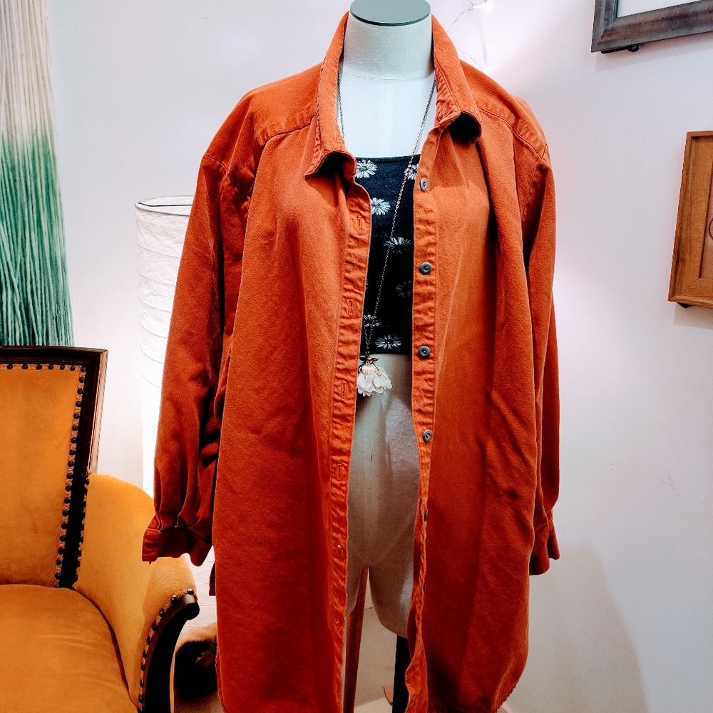 Eileen Fisher Orange Blouse 3x